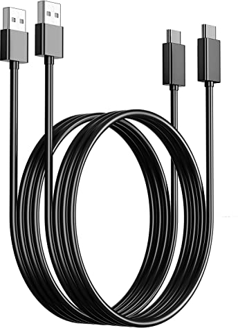PANPEO Cavo di ricarica USB C compatibile con controller PS5, confezione da 2 cavi di ricarica rapida USB di tipo C da 2 m, compatibile con controller PlayStation 5 PS5 Dual Sense, Xbox Series