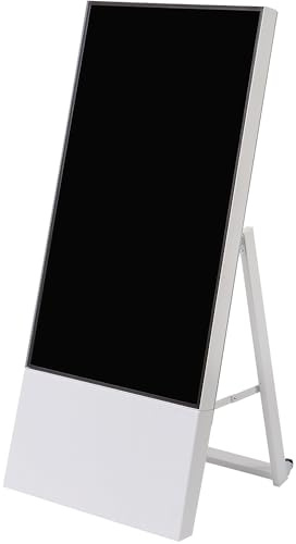 kaiserkraft | Digitaler Kundenstopper SMART LINE | HxBxT 1245 x 565 x 425 mm | 43 Zoll | Weiß