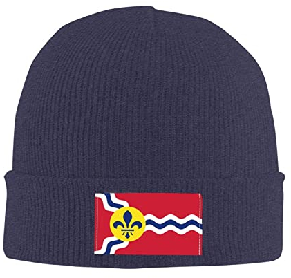 934 Herren Damen Slouchy Turban Flagge Der Stadt St. Louis Sportmütze Klassische Slouchy Beanie Mütze Weich Kopf Wraps Für Outdoor Adult Mädchen