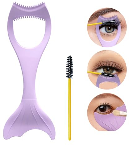 Eyeliner Schablone,Wimperntusche Hilfe,3 in 1 Eyelashes Tools Mascara Shield Applicator Guard,Mascara Schablone Wiederverwendbarer,für Damen,Mädchen,Anfänger