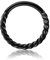Decentraland 1 STÜCK 16G Schwarz Durchmesser 6mm Modischer Helix Twist Edelstahl-Ohrring Knorpel Nase Septum Spiralring Orbital-Hoop-Piercing-Schmuck