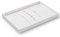 Papten bandeja apilable de cuero para joyas, cajón para guardar joyas bandeja organizadora expositor de joyas para collar cadena, 35x24x3cm (blanco)