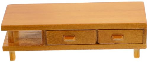ibasenice Puppenhaus-Möbel Miniatur Tv-Schrank Modell 12X4X1.5Zoll Holz Wohnzimmer Schrank Dekoration Für Mini-Haus DIY Miniaturlandschaft Zubehör