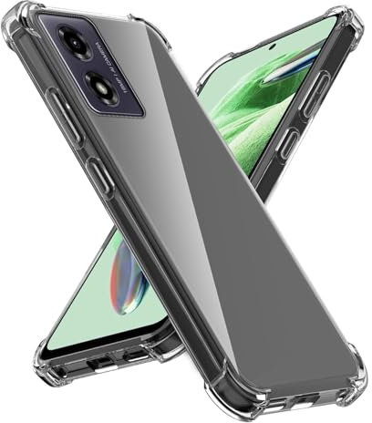 LYZXMY Funda para Motorola Moto G04 4G (6.56) Transparente Carcasa Silicona TPU Suave Caso Case