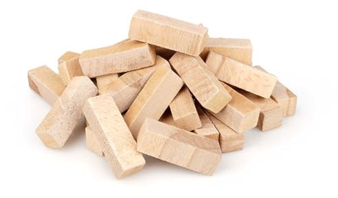 Metrie™ Räucherklötze Buche | 1,5 kg | Gleichmäßige 7,5 x 5 x 2,5 cm Wood Chunks | 100% reines Buchenholz ohne Staub und Rinde | Perfekt zum Smoken und Räuchern | Aus nachhaltigen Buchenwäldern, Böhme
