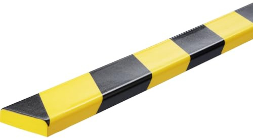 DURABLE | Flächenschutzprofil | Typ S10, 1-m-Profil, BxH 40 x 10 mm, gelb / schwarz