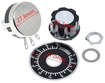 REIUAFWYGV WTH118 DIY Kit Parts 2W 1A Potentiometer 1K 2.2K 4.7K 10K 22K 47K 100K 470K 1M(4.7K Ohm)