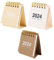TEHAUX 3-teiliger Mini-kalender 2024 Schreibtisch-organizer Kleiner Tischkalender für Studenten Bürokalender Dickes Papier für Die Planung Dekoratives Home-office-zubehör