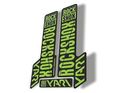 Autocollant de rechange pour fourche Rock Shox Yari 2018 - Vert (brillant)