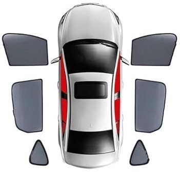 ZSHYTWE Parasol Coche para Mercedes para Benz Clase B W246 2011-2019 Coche Visera Magnética Cortina Parabrisas Parasol Ventana Lateral Parasol Parasol Ventana Lateral(6PCS)