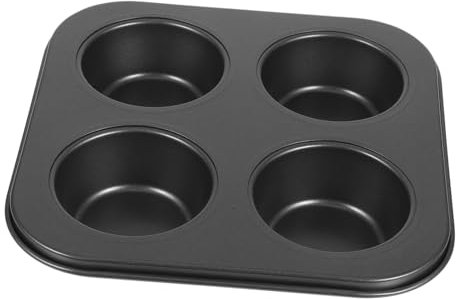 Ciieeo 4cuadrículas Molde Para Hornear Muffins De Antiadherente Para Cupcakes Bandeja Para Horno Hogar