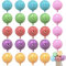 24 Stück Luftballons Süßigkeiten18 Zoll Folienballon Helium Ballons Folienballon Lollipop Bunte Kind Confetti Balloons Geeignet für die Dekoration von Geburtstagsfeiern, Themenpartys