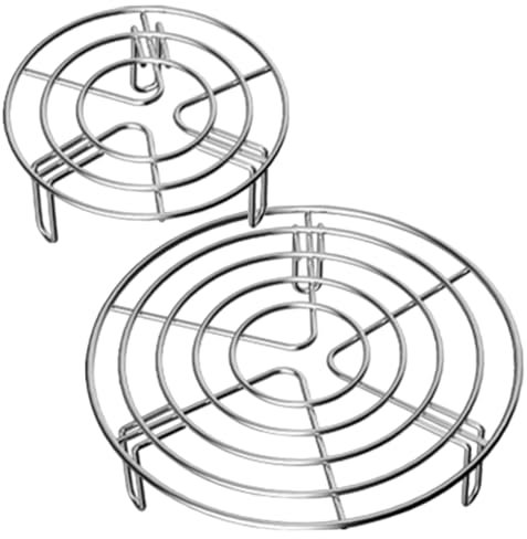 SECFOU 2stücke Teiliges Edelstahl Dünstaufsatz Hitzebeständiger Dampfgareinsatz Mit Eierhalter Für Kochtöpfe Und Dämpfer Vielseitiges Küchenzubehör Für Schonendes Garen Leicht Zu Reinigen