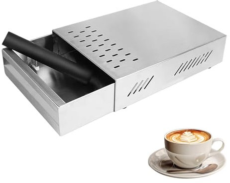 Recipiente para café de acero inoxidable, para cafeteras (plata)