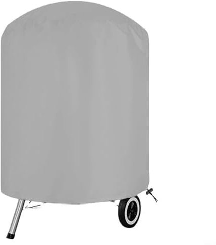 Aprilsunnyzone Wasserdichte Grillabdeckung, 70 x 70 cm, Oxford-Gewebe, Outdoor-Feuerofen-Abdeckung mit Kordelzug für Weber für George Foreman Grills (Silber)