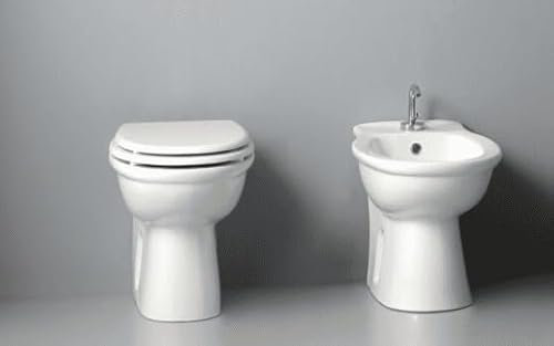 OPERA SANITARI Coppia Vaso e Bidet con scarico a terra o parete Oxa