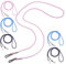 Milisten Sangles Antiperte pour Moufles Garçon et Filles Longueur Réglable Nylon Corde Élastique Lot de 6 pour Tout-Petits pour Sports de Plein Air