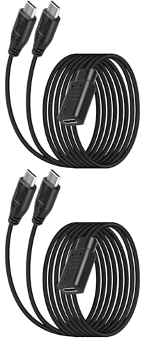 YANBORONSN 2 in 1 USB C Splitter Kabel,Typ-C Buchse auf 2 Typ-C Stecker Ladekabel,USB C Splitter 1 zu 2 Nur für Laden geeignet(1M/2er-Pack)