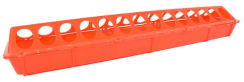 DOITOOL Langer Robuster Futtertrog für Vögel aus Langlebigem Anti Drop Design Spritz Verschüttsicher Geeignet für Tauben Hühner und Kleine Vogelarten für Vogelkäfige und Volieren