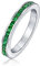 Bling Jewelry Kanal Set Ewigkeitsring Mit Grünen Zirkonia Steinen Stapelbar Simulierte Smaragde Für Frauen Für Teenager Sterlingsilber
