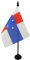 AZ FLAG - Tischflagge Niederländischen Antillen - 15x10 cm - Holländische Tischfahne 10 x 15 Cm - Flaggen