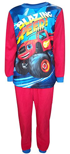 Blaze Jungen Monster-Maschine gedruckt Fleece Polar Long Length Pyjamas 2 bis 6 Jahre
