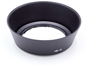 vhbw Gegenlichtblende kompatibel mit Nikon Nikkor AF 28-105m f/3.5-4.5D IF 62mm Objektiv Schwarz, Kunststoff, Rund, 10,9 cm