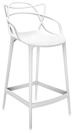 Kartell Masters Stool Hocker, Weiß, H.65