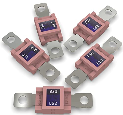 AUPROTEC Mega Hochstromsicherung Schraubsicherung 80A - 500A Auswahl: 250A Ampere rosa, 5 Stück
