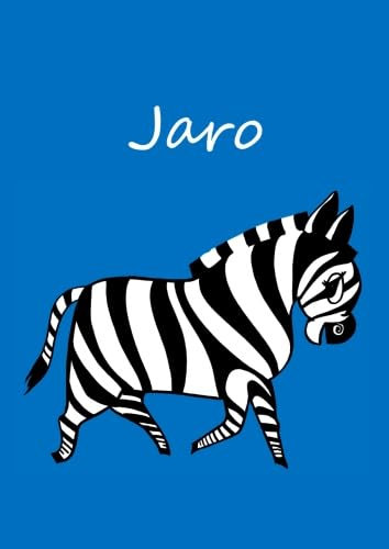 Jaro: individualisiertes Malbuch / Notizbuch / Tagebuch - Zebra - A4 - blanko