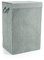 Minky Fabric Laundry Basket, Clothes Hamper Basket, Foldable Laundry Basket with Lid, Velcro & Canvas with Waterproof Lining, 40 x 30 x 60 cm
