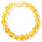 ZHAOXIA Ambre Bracelet/Cheville(Unisex)(Lemon) - 20cm - 100% Plus Haute Qualite Certifie l'Ambre la Baltique Authentique Bracelet