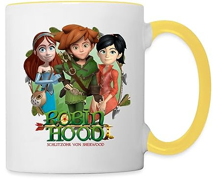 Robin Hood Gruppenbild Mit Marian Und Scarlett Tasse Zweifarbig