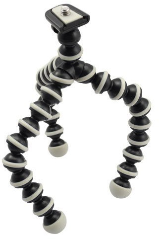 Flexible en plastique dur Boule jambes Mini trépied pour appareil photo Gris