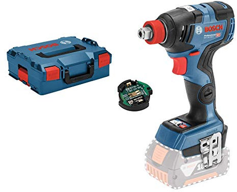 Bosch Professional 06019G4203 Visseuse à Chocs sans Fil GDX 18 V–200 C (sans Batterie, 18 V, Couple : 200 Nm, L-BOXX ) Bleu
