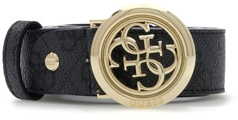 GUESS Gürtel Janie Logo Adjustable Belt H30 W105 Coal Logo dunkelgrau kürzbar
