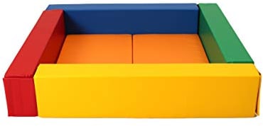 IGLU Soft Play Balle en Mousse Piscine pour bébé 1-7 Ans Montessory Parcours motricité pour Enfant (Multicolore, Grande)