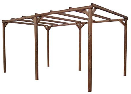 Foresta PERGOLA in Legno THONON Dimensioni 296x492 h 239