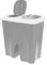 Guaranteed4less 50L Recycle Recycling Bin Garden Food Duo Double Compartment Waste Paper Kitchen (Grey)