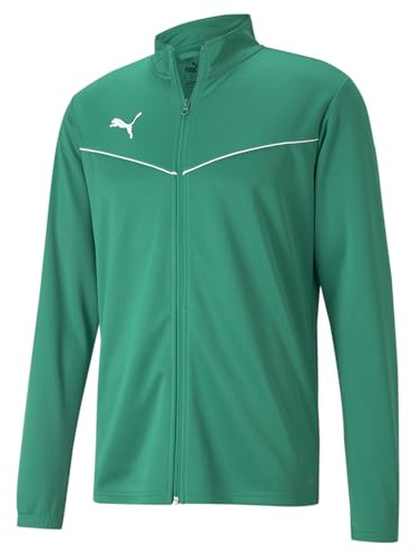 Puma Kinder teamRISE Training Poly Jacket Trainingsjacke, Pepper Green White, 140