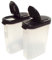 Tupperware Lot de 2 pots à épices modulaires Mates - Joints noirs - Capacité : 1 tasse