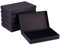 BENECREAT 6 Pack Black Collier Ring Gift Box 20x13x3cm Rectangle Carton Boîtes à Bijoux Boîte en Papier Kraft avec Éponge pour Collier, Boucle D'oreille, Stud