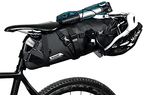 UBORSE Fahrrad Satteltasche Groß Wasserdicht Fahrradsitz Tasche Gepäckträger Fahrradtasche Sattel für Mountainbike Rennrad Aufbewahrungstasche Radzubehör Reisen Camping