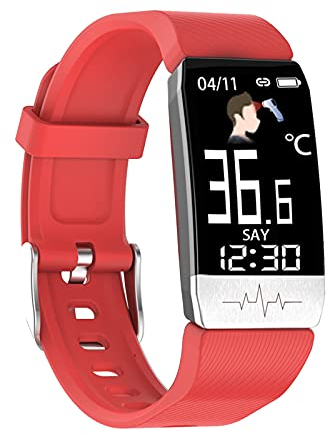 MicLee Damen Herren Fitness Armband EKG PPG Blutdruck Monitor Smartwatch Fitness Tracker Farbbildschirm Fitness Uhr Wasserdicht IP67 Aktivitätstracker Viele Trainingsmodi Uhr Schrittzähler Sportuhr