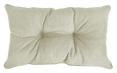 POKAR Rückenkissen Stuhlkissen Rückenlehne für Stuhl Rattanmöbel Gartenmöbel Kissen Outdoor Rückenpolster Lounge Polster 70x40x10 cm, Beige