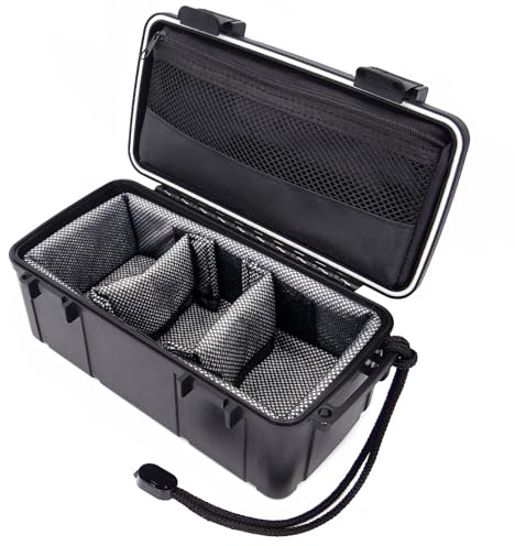 OZCHIN Schwarze Aufbewahrungsbox Robuster Aufbewahrungsbehälter mit Zahlenschloss ABS-Kunststoff-Aufbewahrungsbox Tolles Geschenk Weihnachtsgeschenke für Männer (24 x 13 x 10 cm) (Box)