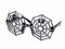 Alsino Sonnenbrille Herzbrille Fun-Brille Party Brille Photo-Booth Hippie, Einheitsgröße für Damen und Herren – (F-029) Spinnennetz