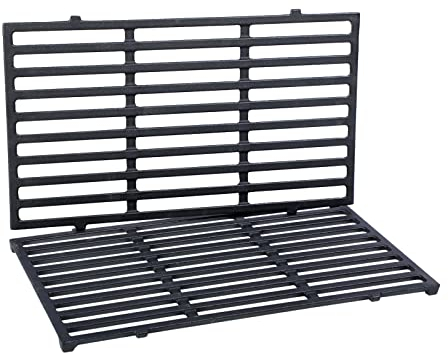 Sunway Outdoor Grill Grates Replacement - 7637 Cast Iron Grill Grates | 17.5” Cooking Grates for Weber Spirit 200 Series E-210, E-220, S-210, S-220 Gas Grills with Front-Mounted Control Panels |2 Pack