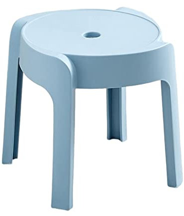 Folpus Schuhwechselhocker Badezimmerhocker Duschhocker Kinderhocker zum Sitzen für Schlafzimmer, Blau