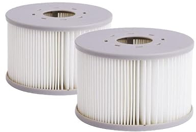 MSpa Filterkartuschen 2er Set, weiß/grau, Ø 10,6 x 6,7 cm, passend Pools